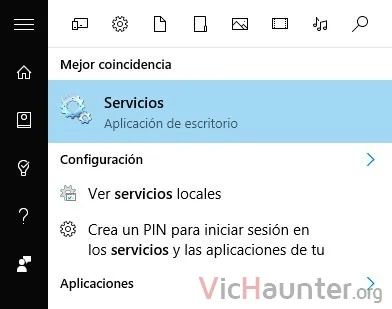 menu inicio servicios windows 10