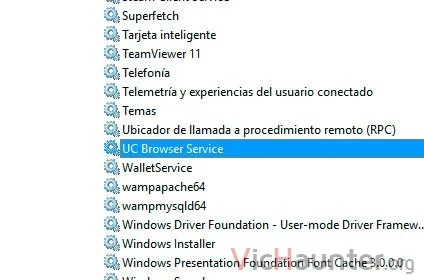 servicio windows 10